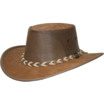 1038 Kangaroo Cooler - Leather Australian Hat